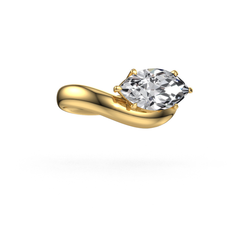 Image of Engagement ring Floor MRQ 585 gold Lab grown diamond 2.50 crt