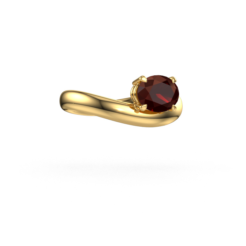 Image of Engagement ring Floor OVL 585 gold Garnet 8x6 mm