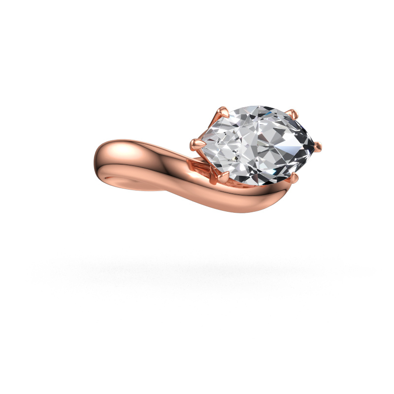 Image of Engagement ring Floor MRQ 585 rose gold Lab-grown diamond 3.00 crt