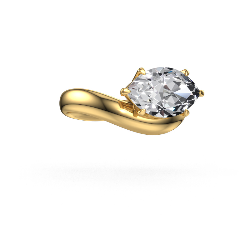 Image of Engagement ring Floor MRQ 585 gold Lab grown diamond 3.00 crt