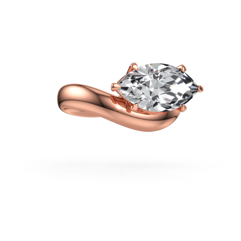 Image of Engagement ring Floor MRQ 585 rose gold Lab-grown diamond 3.86 crt
