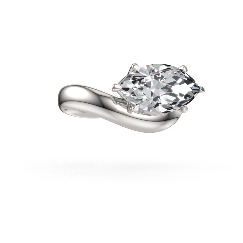 Image of Engagement ring Floor MRQ 585 white gold Lab-grown diamond 3.86 crt