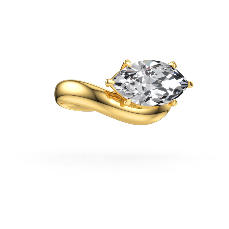 Image of Engagement ring Floor MRQ 585 gold Lab-grown diamond 3.86 crt