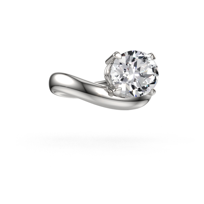 Bild von Verlobungsring Floor OVL 950 Platin Lab-grown Diamant 3.85 crt