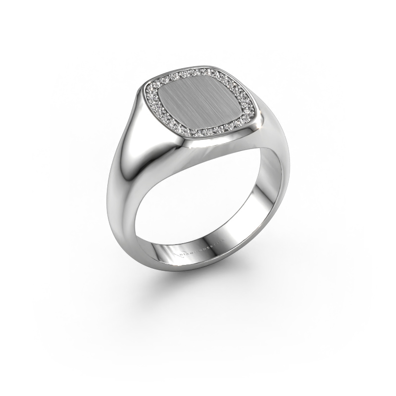 Image of Ring Dalia Cushion 2 585 white gold Lab-grown diamond 0.21 crt