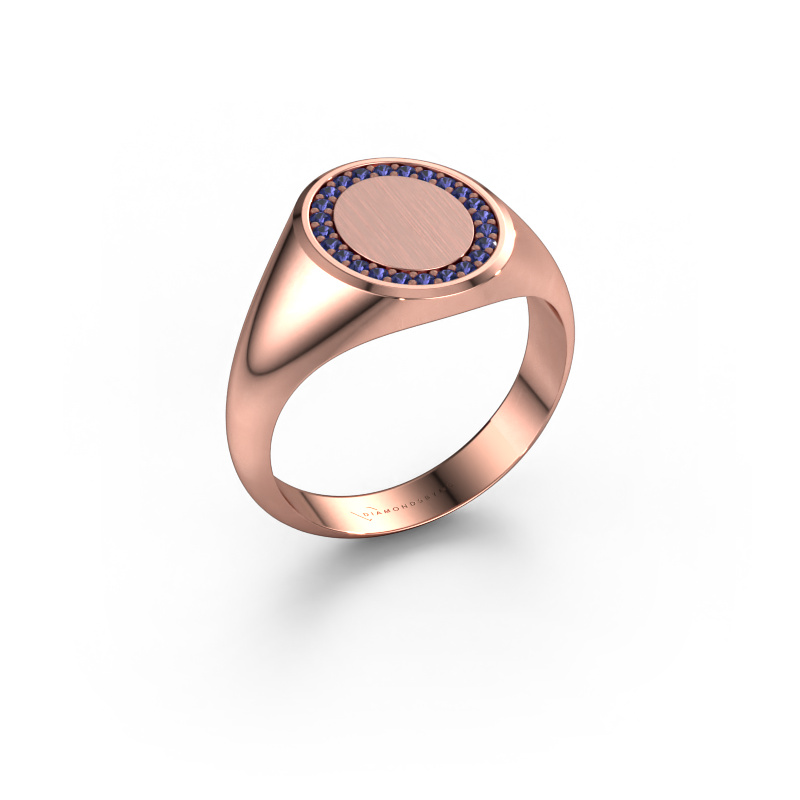 Bild von Herrenring Floris Oval 2 585 Roségold Saphir 1.2 mm