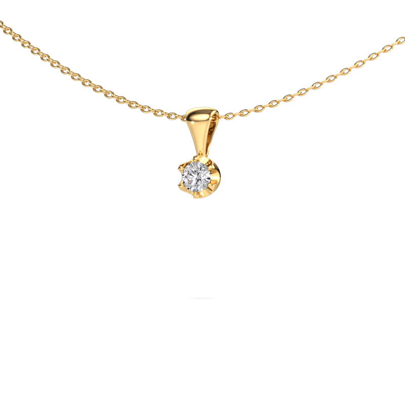 Image de Collier Fran 585 or jaune Diamant 0.20 crt