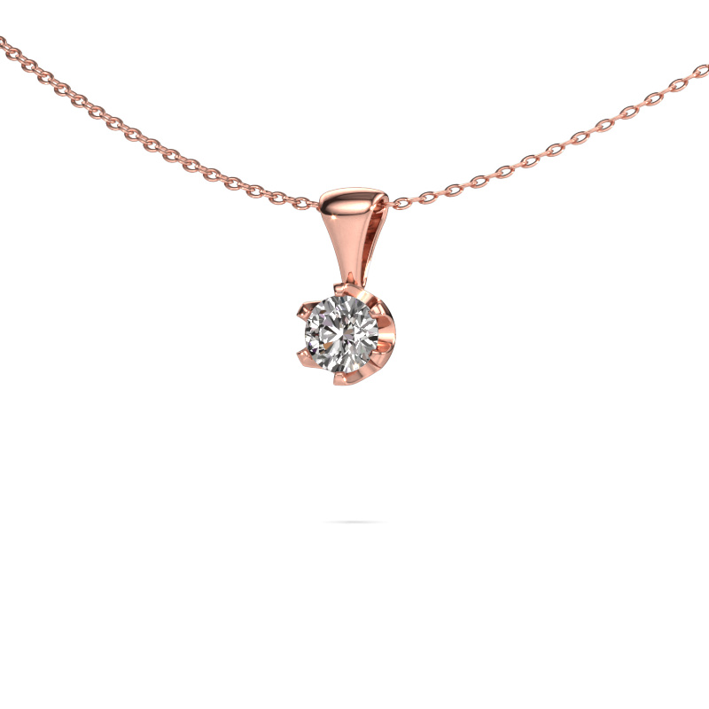 Bild von Kette Fran 585 Roségold Diamant 0.40 crt