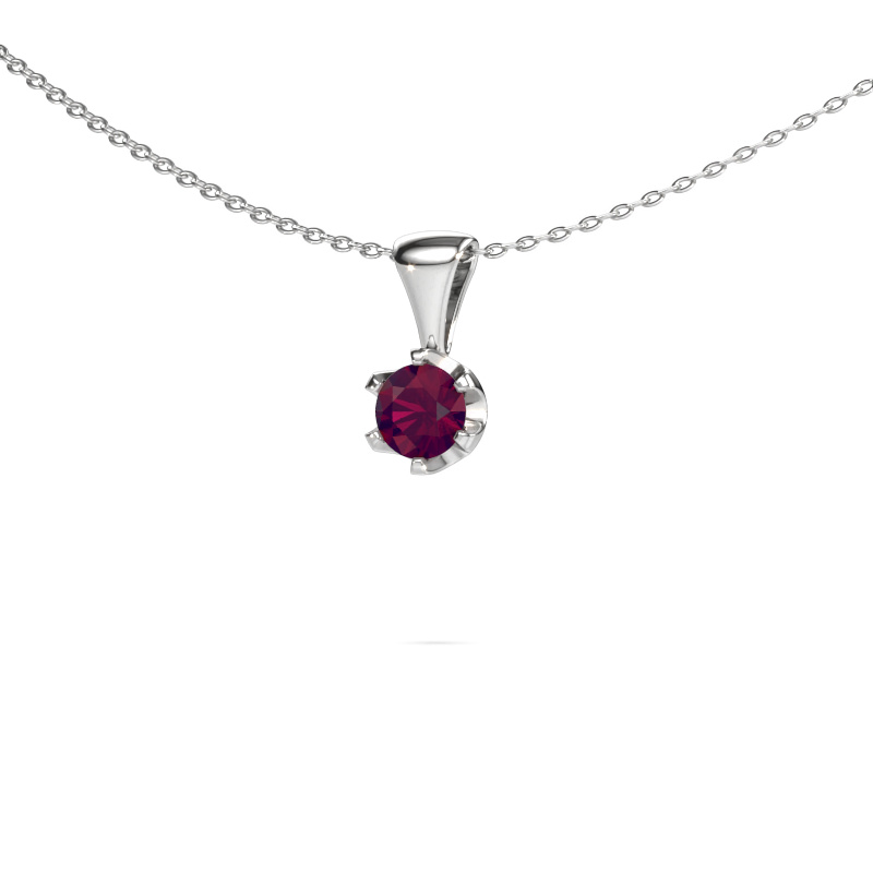Bild von Kette Fran 950 Platin Rhodolit 5 mm