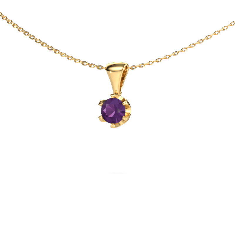 Bild von Kette Fran 585 Gold Amethyst 5 mm