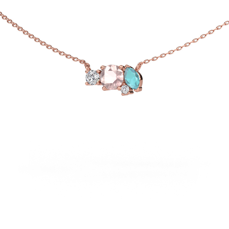 Bild von Anhänger Frauke RND 585 Roségold Morganit Champagner 5 mm