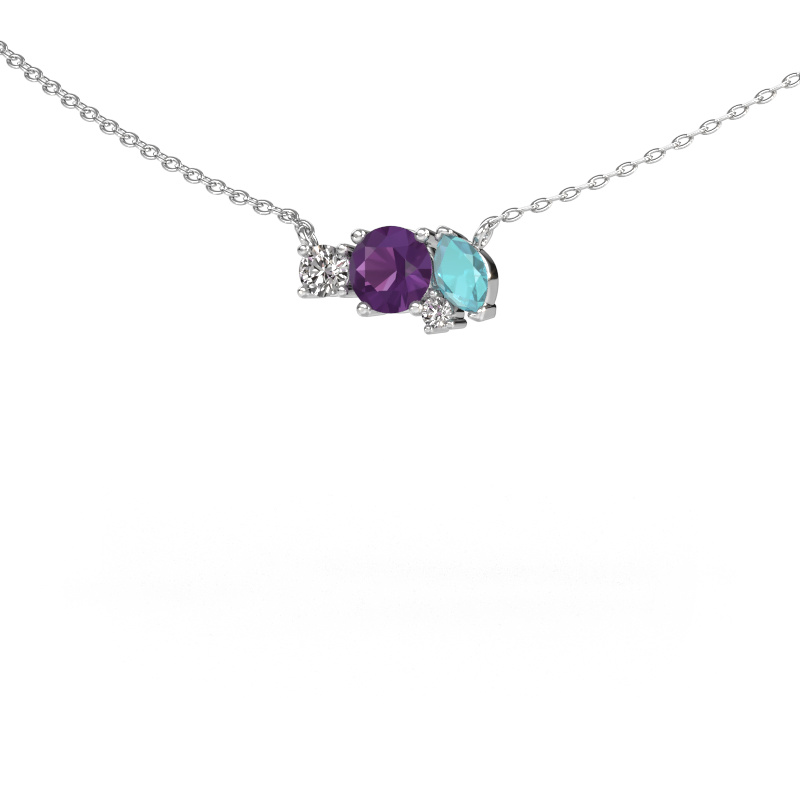 Image of Pendant Frauke RND 950 platinum Amethyst 5 mm