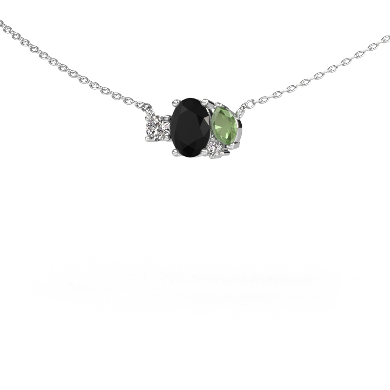 Bild von Anhänger Frauke OVL 585 Weißgold Schwarz Diamant 1.175 crt