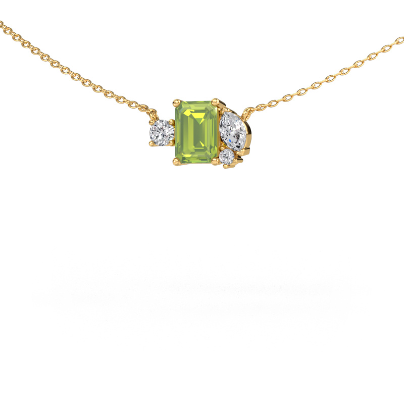 Image of Pendant Frauke EME 585 gold Peridot 7x5 mm