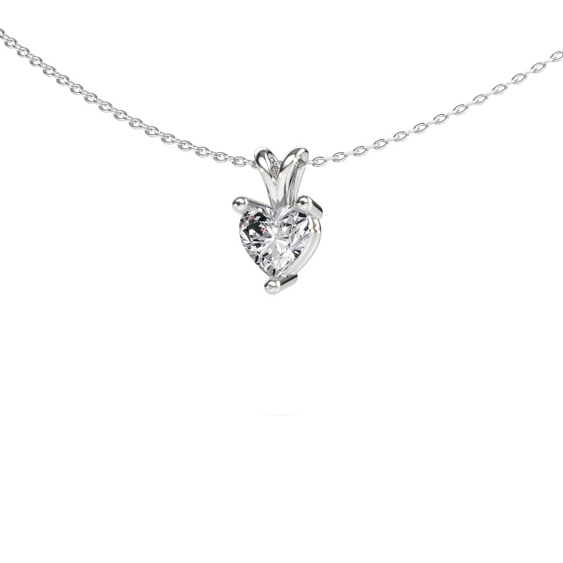 Immagine di Ciondolo Garnet 950 platino Diamante 0.80 crt