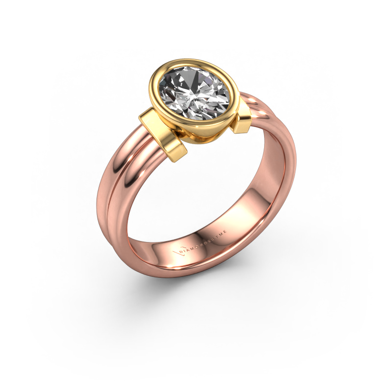Image of Ring Gerda 585 rose gold Lab-grown diamond 1.10 crt
