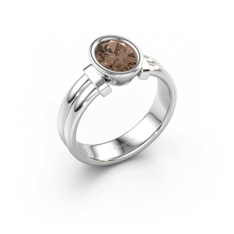 Immagine di Anello Gerda 585 oro bianco Diamante marrone 1.10 crt
