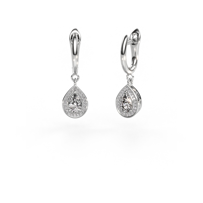Image of Drop earrings Ginger 1 950 platinum Diamond 1.076 crt