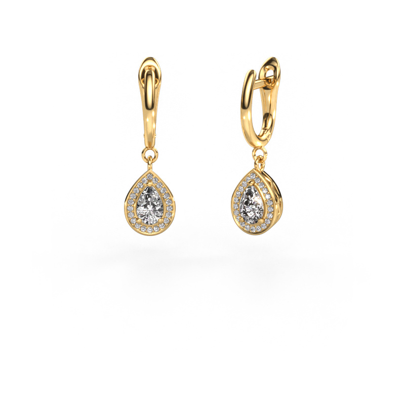 Image of Drop earrings Ginger 1 585 gold Diamond 1.076 crt