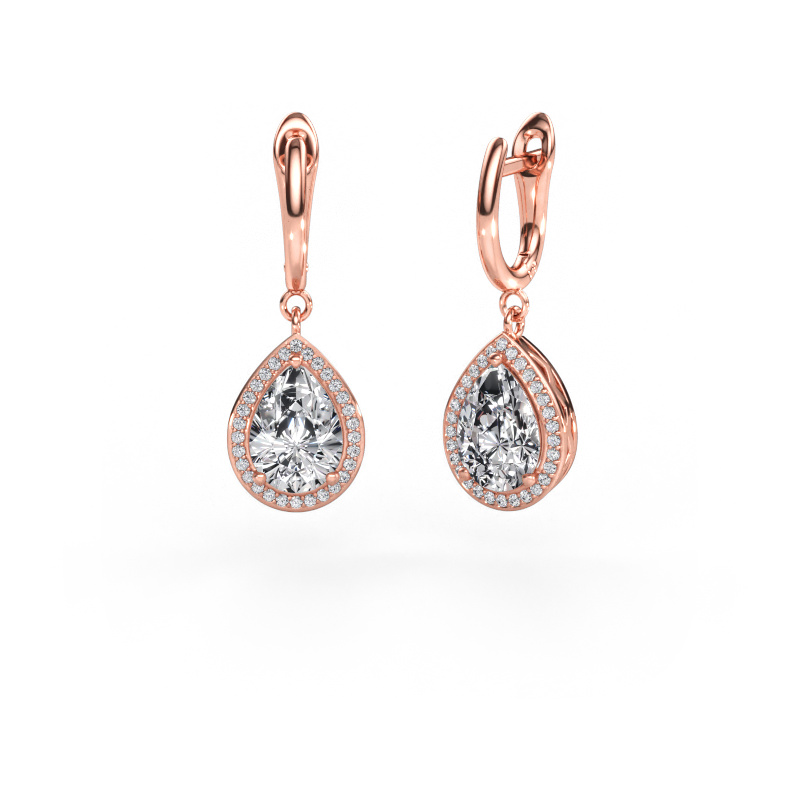 Bild av Hängande örhängen Ginger 1 585 roséguld Diamant 4.50 crt