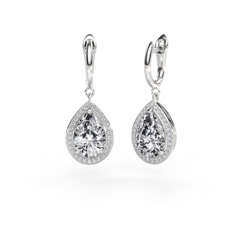 Bild av Hängande örhängen Ginger 1 585 vitt guld Diamant 6.45 crt