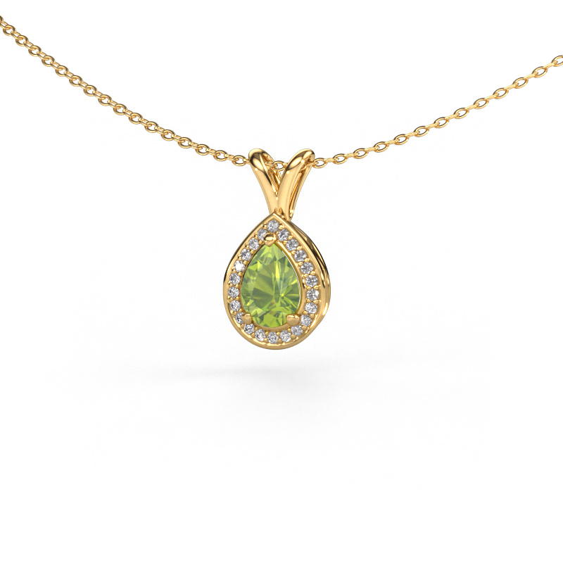 Bild von Anhänger Ginger 585 Gold Peridot 7x5 mm