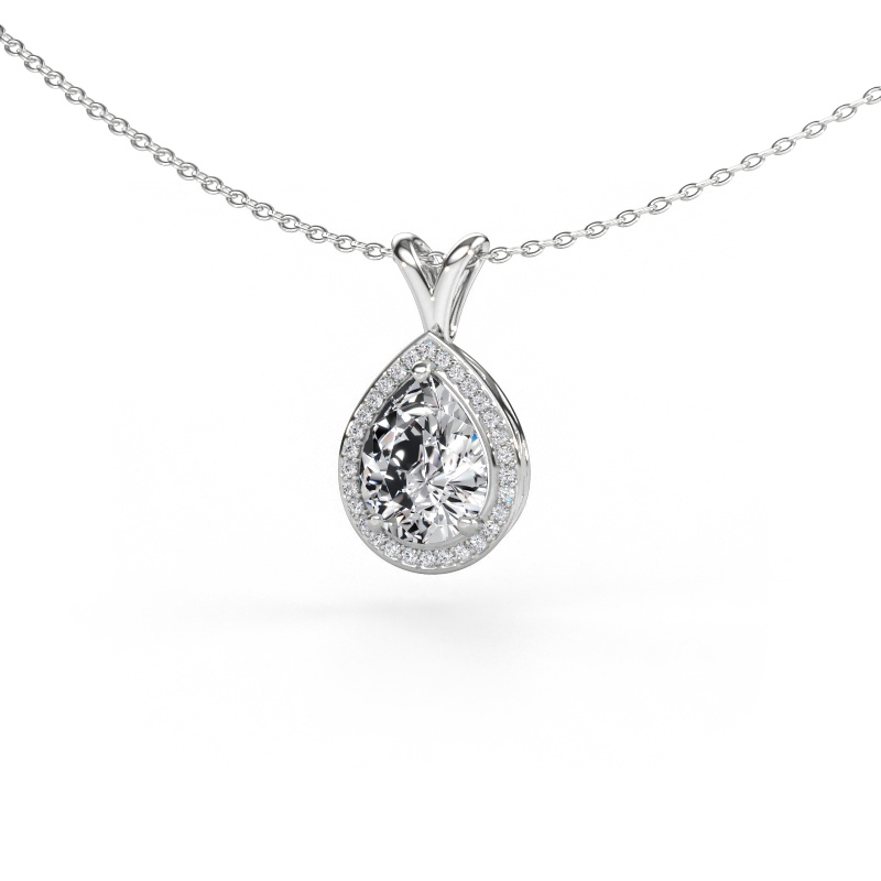 Bild av Hänge Ginger 585 vitt guld Labbodlad diamant 1.575 crt