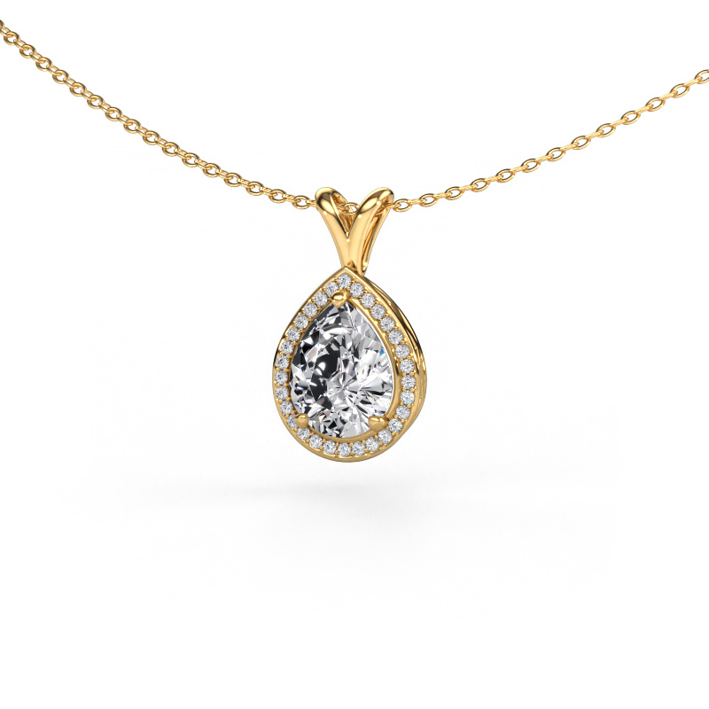 Image de Pendentif Ginger 585 or jaune Diamant 1.575 crt