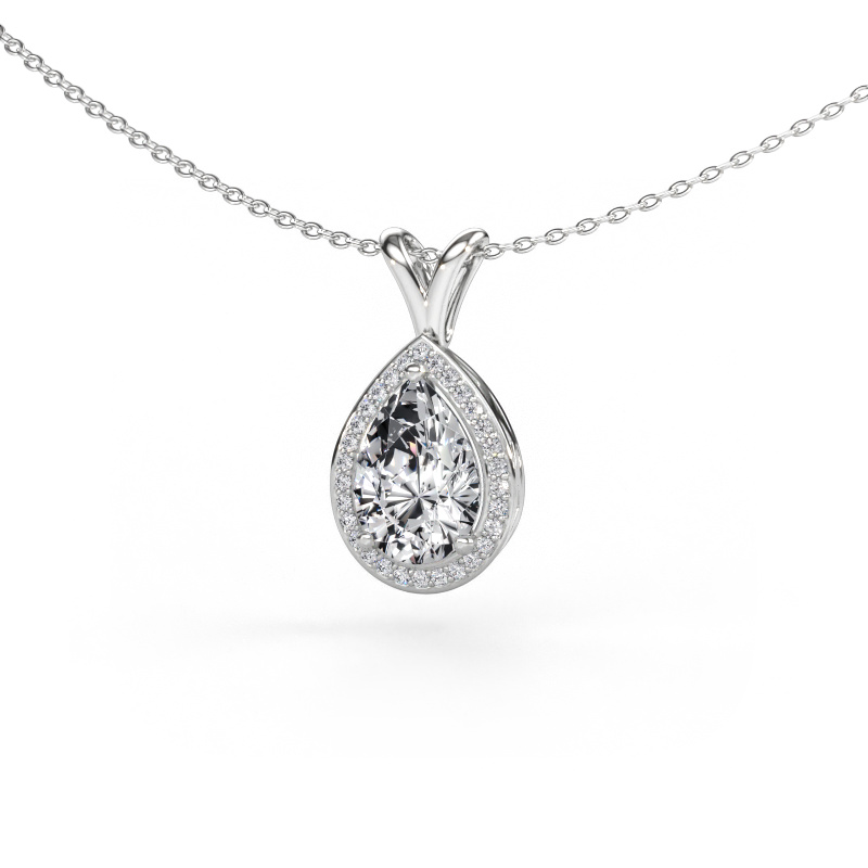 Immagine di Ciondolo Ginger 585 oro bianco Diamante lab grown 2.25 crt