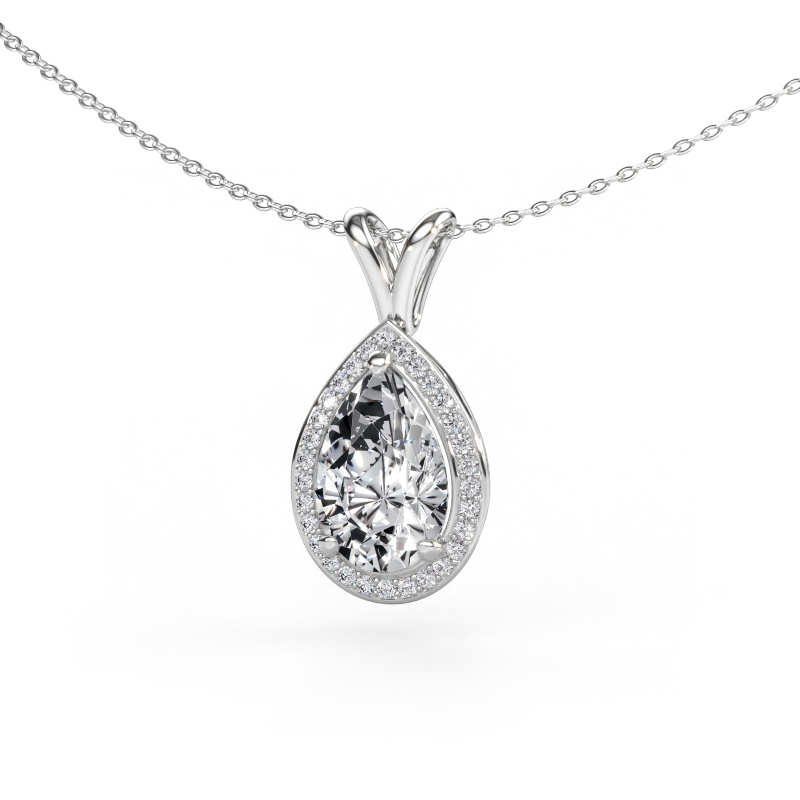 Bild av Hänge Ginger 585 vitt guld Diamant 3.225 crt