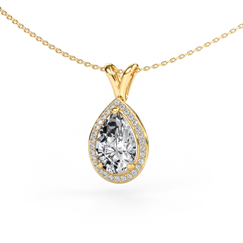 Bild av Hänge Ginger 585 gult guld Diamant 3.225 crt