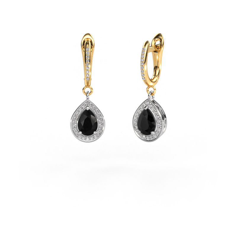 Image de Pendants d'oreilles Ginger 2 585 or blanc Diamant noir 2.265 crt