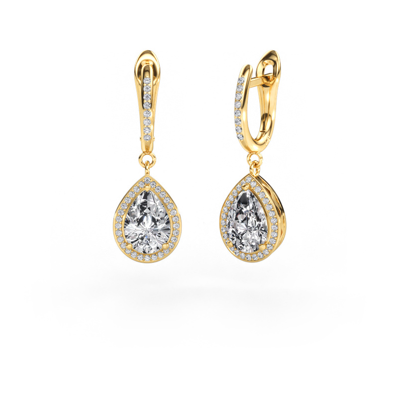 Image of Drop earrings Ginger 2 585 gold Diamond 4.607 crt
