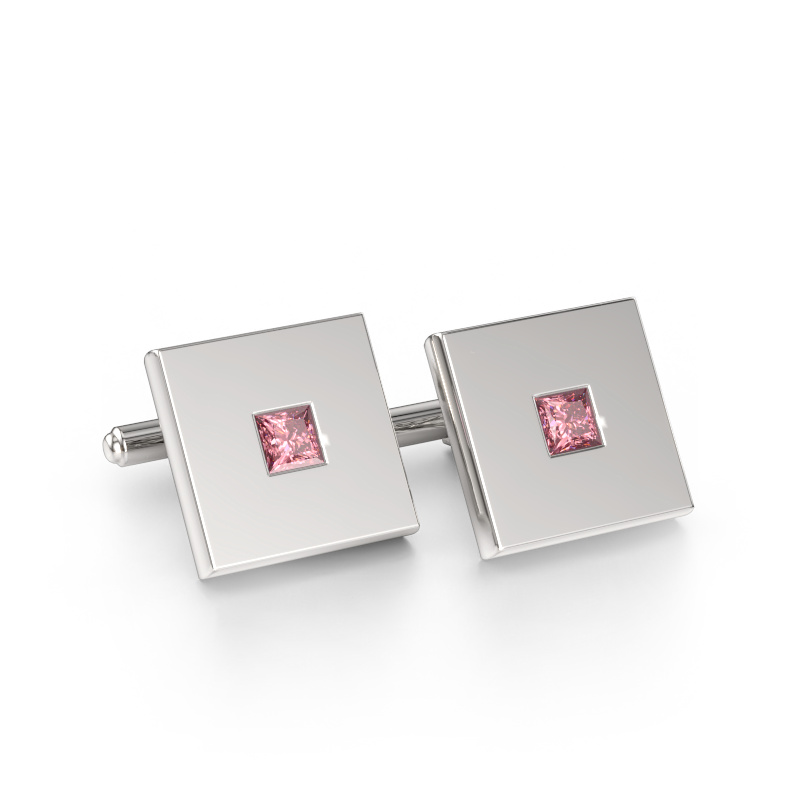 Immagine di Gemelli Givanti 585 oro bianco Diamante lab grown rosa 4 mm