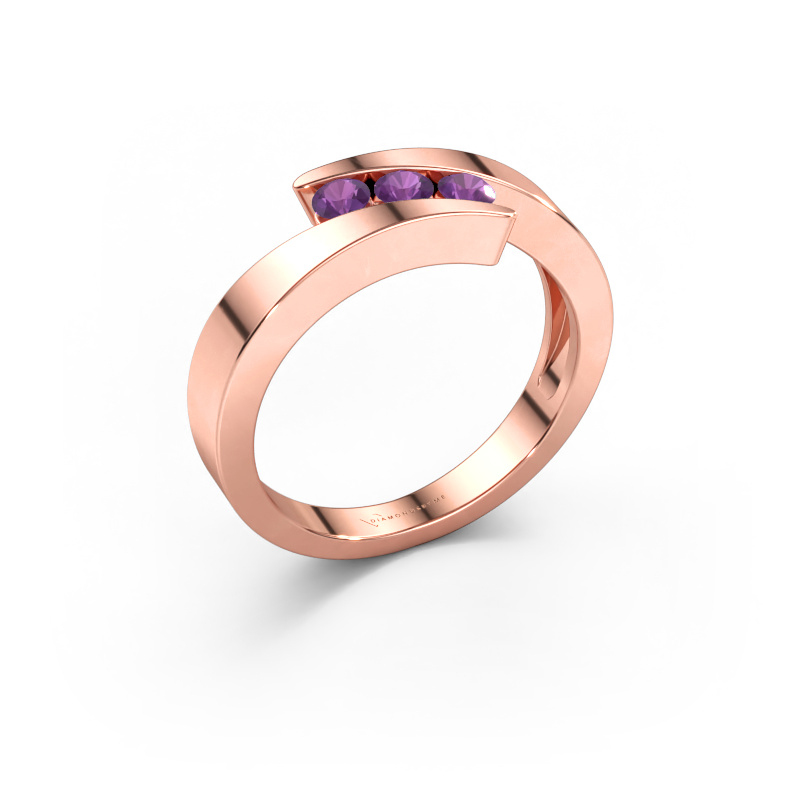 Bild av Ring Gracia 585 roséguld Ametist 2.7 mm