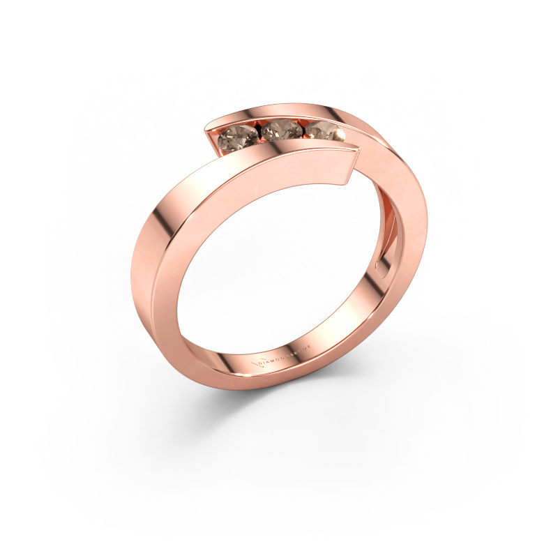 Bild av Ring Gracia 585 roséguld Brun diamant 0.24 crt