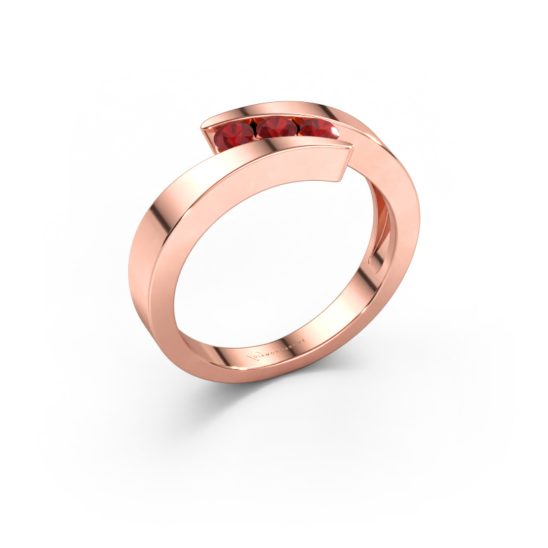 Bild av Ring Gracia 585 roséguld Rubin 2.7 mm
