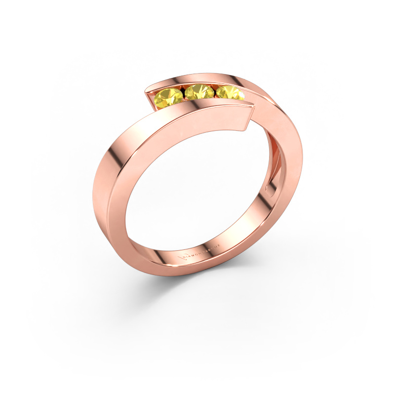 Bild av Ring Gracia 585 roséguld Gul safir 2.7 mm