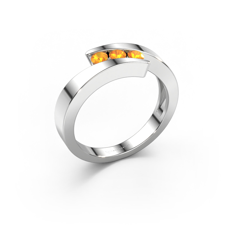 Image of Ring Gracia 950 platinum Citrin 2.7 mm