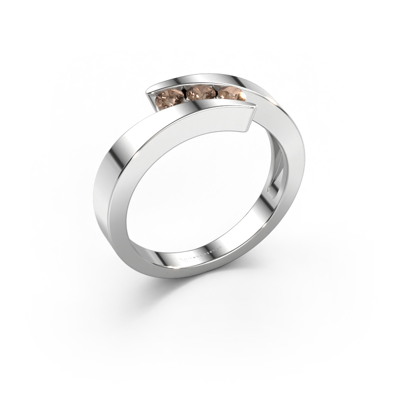 Bild von Ring Gracia 950 Platin Braun Diamant 0.24 crt