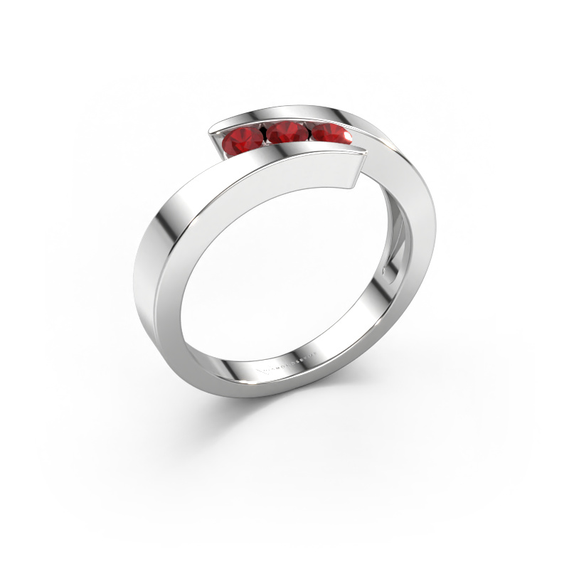 Image of Ring Gracia 950 platinum Ruby 2.7 mm