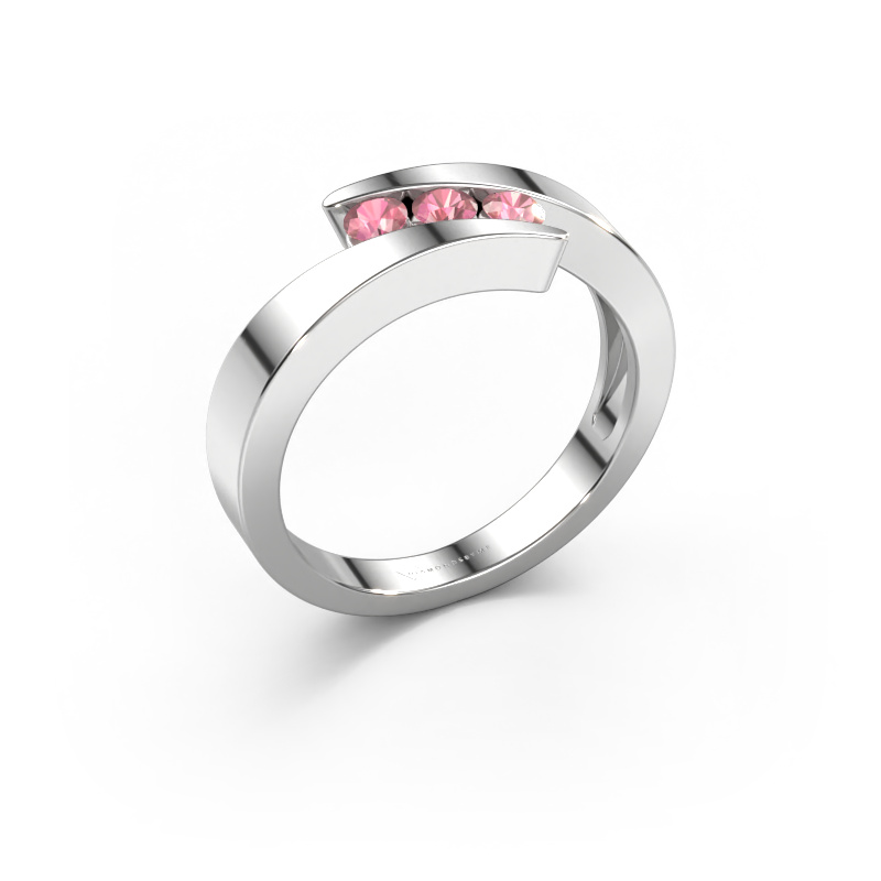 Bild von Ring Gracia 950 Platin Turmalin rosa 2.7 mm
