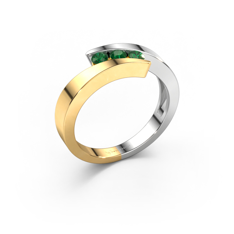 Image of Ring Gracia 585 white gold Emerald 2.7 mm