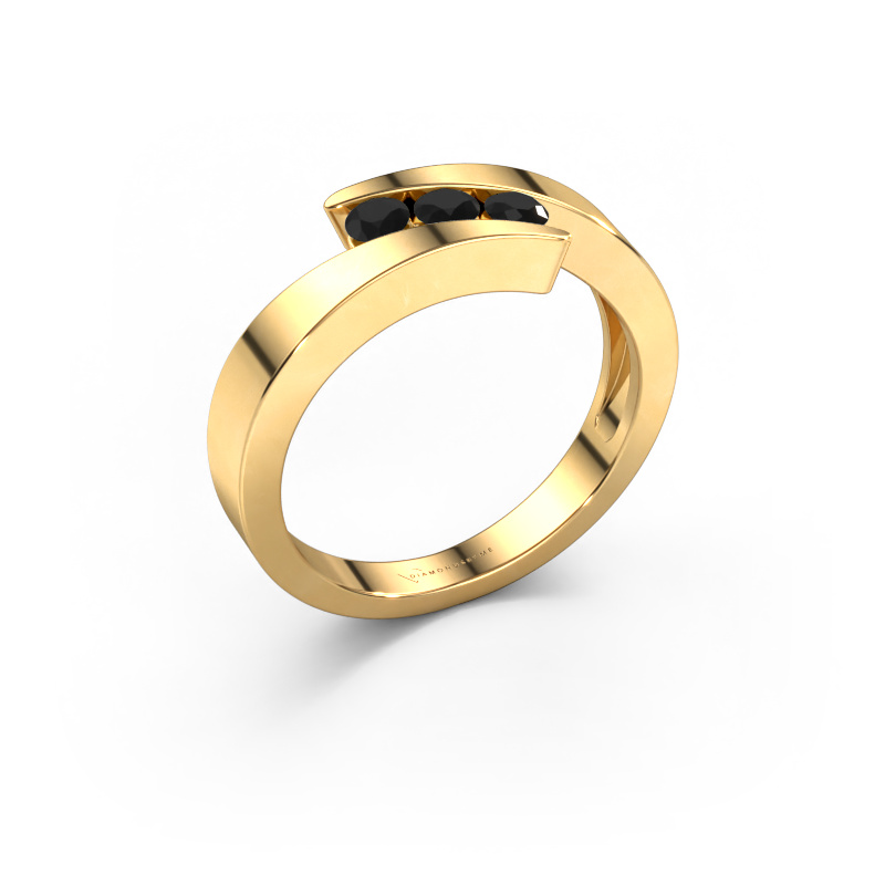 Bild von Ring Gracia 585 Gold Schwarz Diamant 0.288 crt