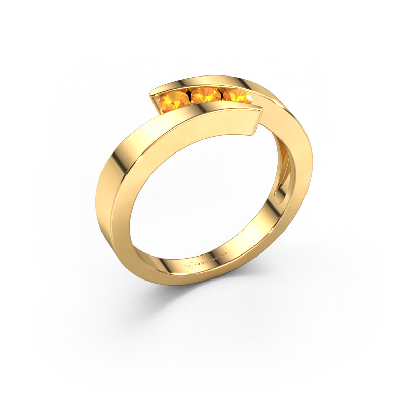 Bild von Ring Gracia 585 Gold Citrin 2.7 mm