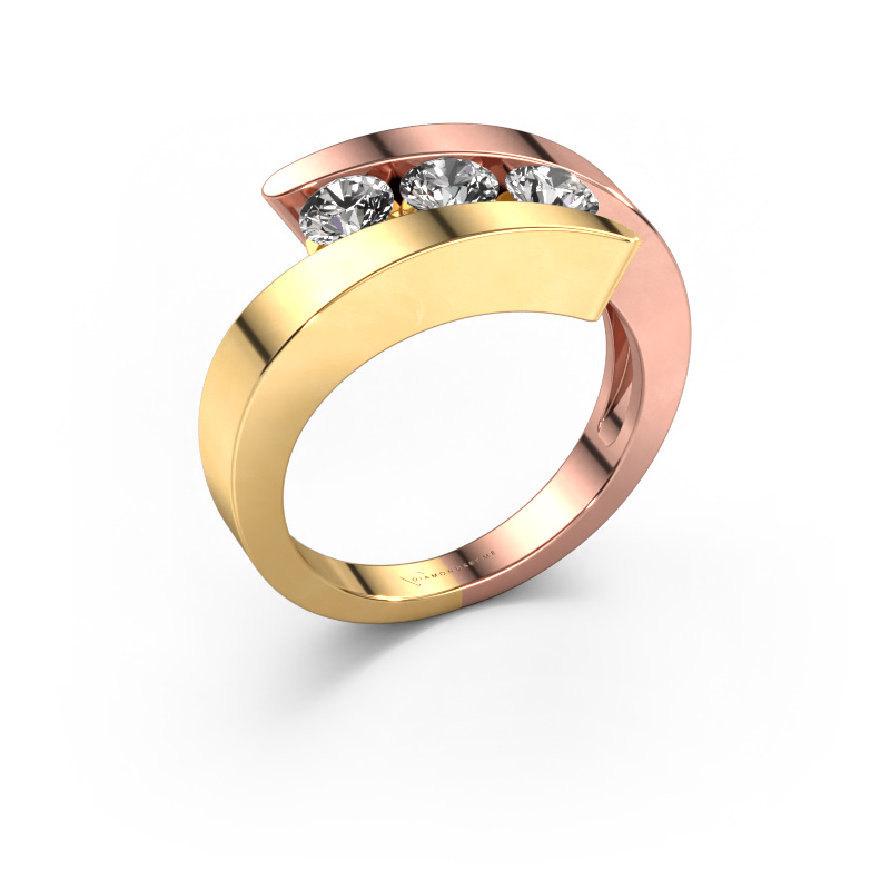 Image of Ring Gracia 585 rose gold Diamond 0.75 crt