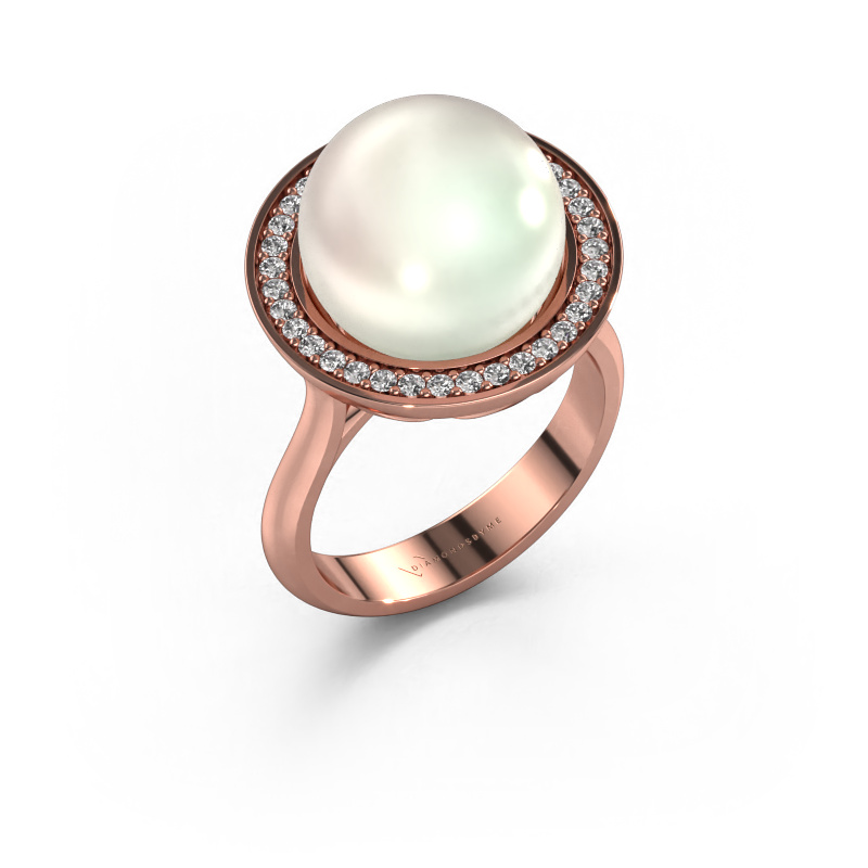 Image of Ring Grisel 585 rose gold White pearl 12 mm