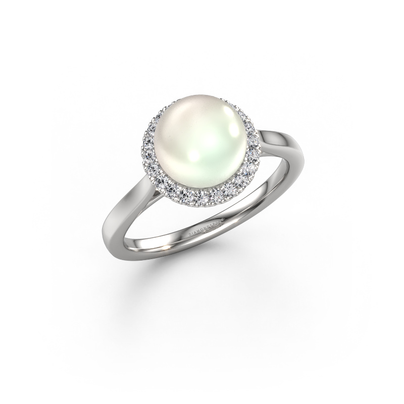 Image of Ring Grisel 585 white gold White pearl 8 mm
