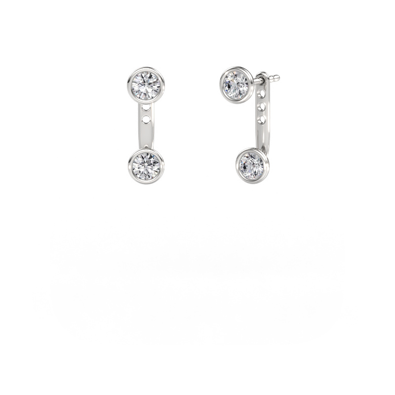 Image of Earrings Halle 585 white gold Diamond 1.20 crt