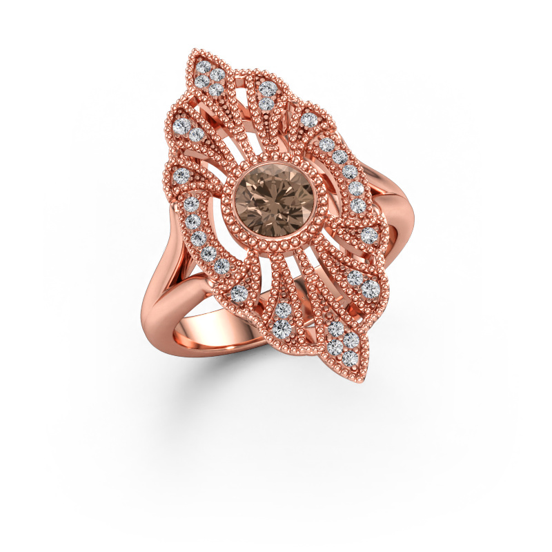 Image de Bague de fiançailles Hanna 585 or rose Diamant brun 0.667 crt